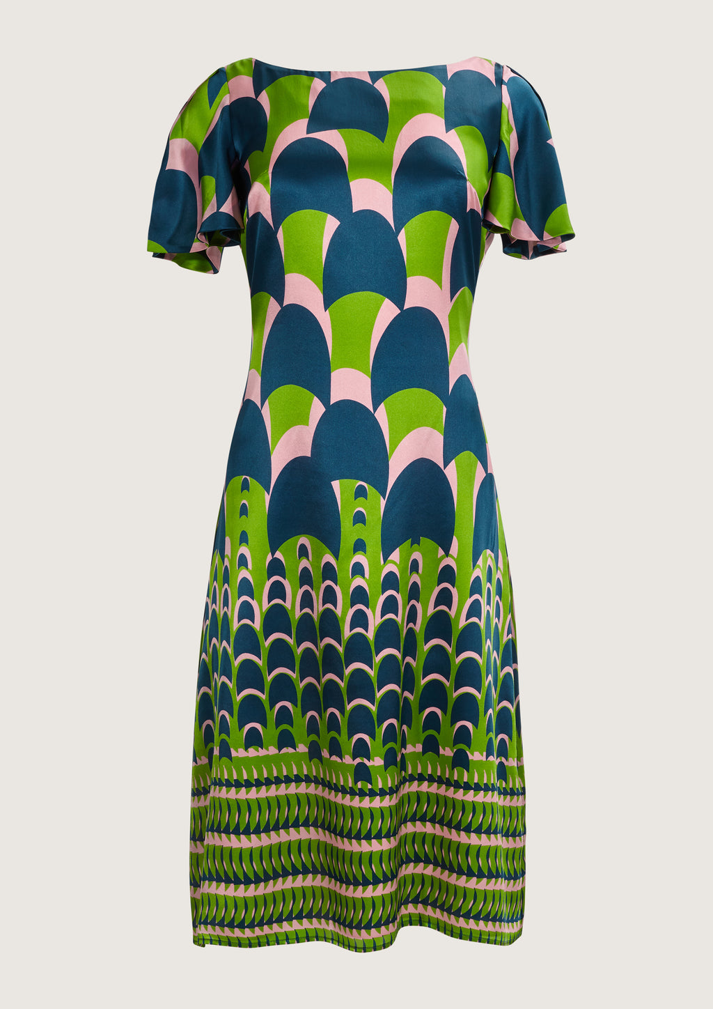 Jean Swim Green Dress Flabelus