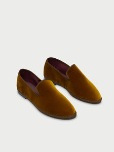Men\'s Velvet Loafers - Mustard by Flabelus Sophie Mustard – Flabelus main image 2