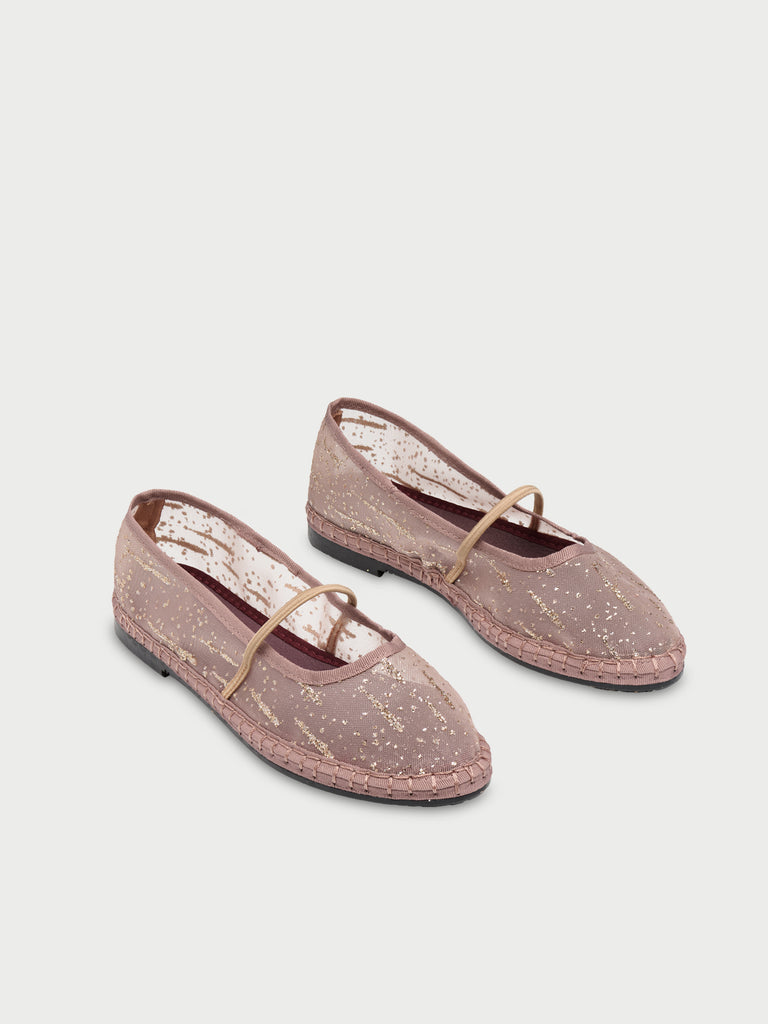 Celie Glitter Mesh Gold