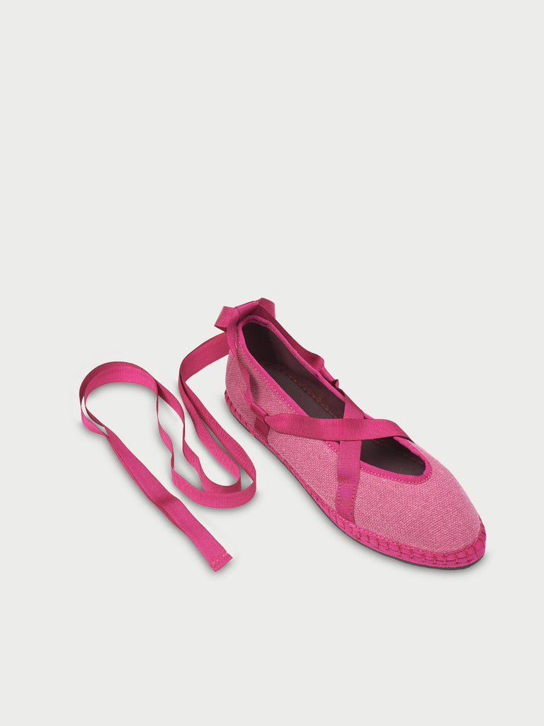 Eichiro Linen Ribbon Plum