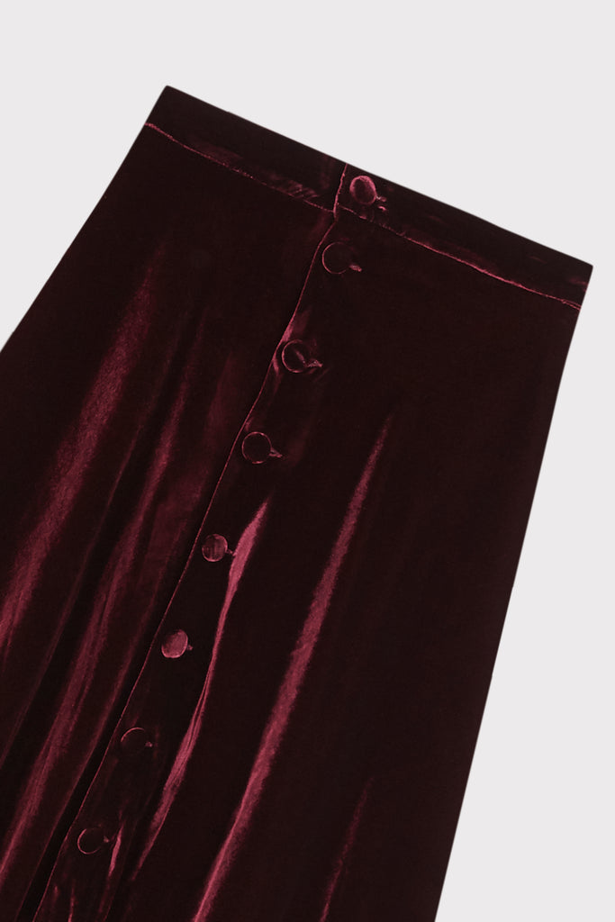 Wicked Wave Wine Skirt