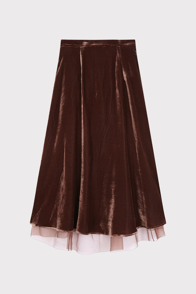 Wicked Wave Brown Skirt