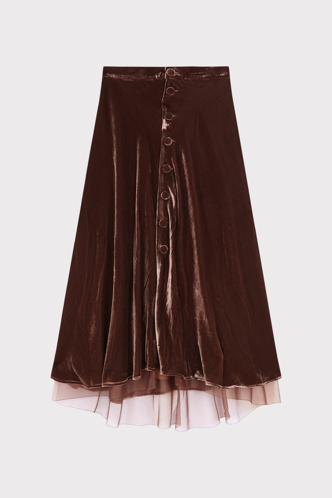 Wicked Wave Brown Skirt