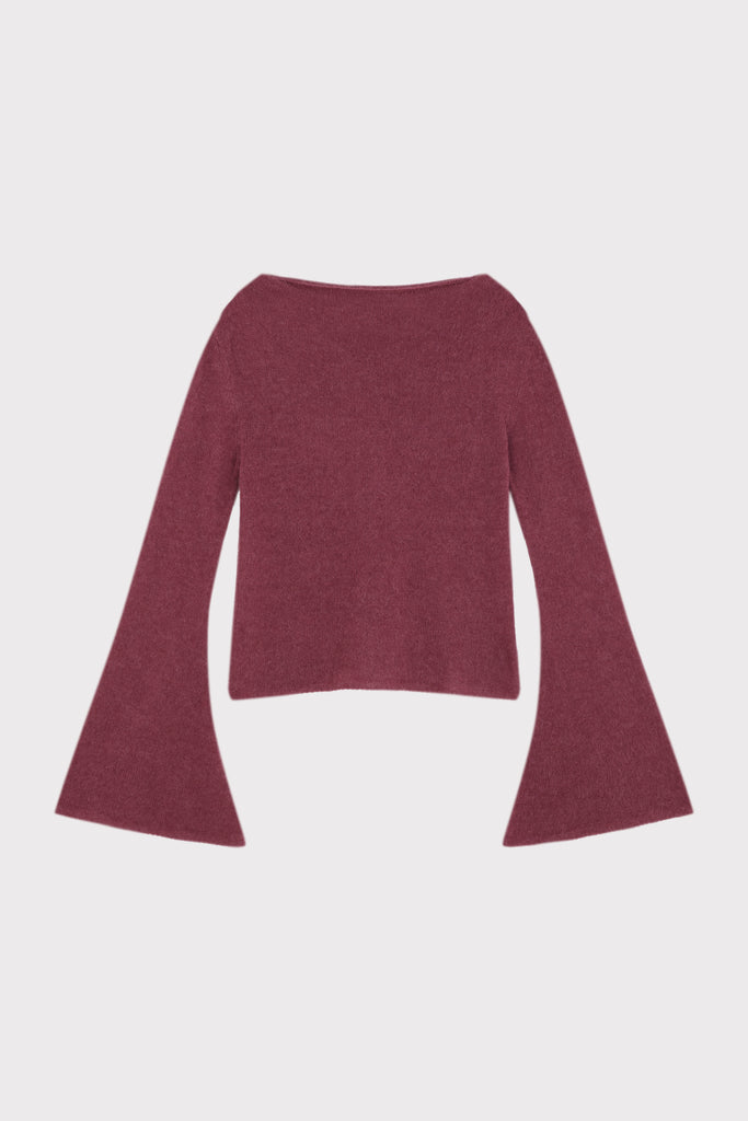 Ruby Hug Top Burgundy