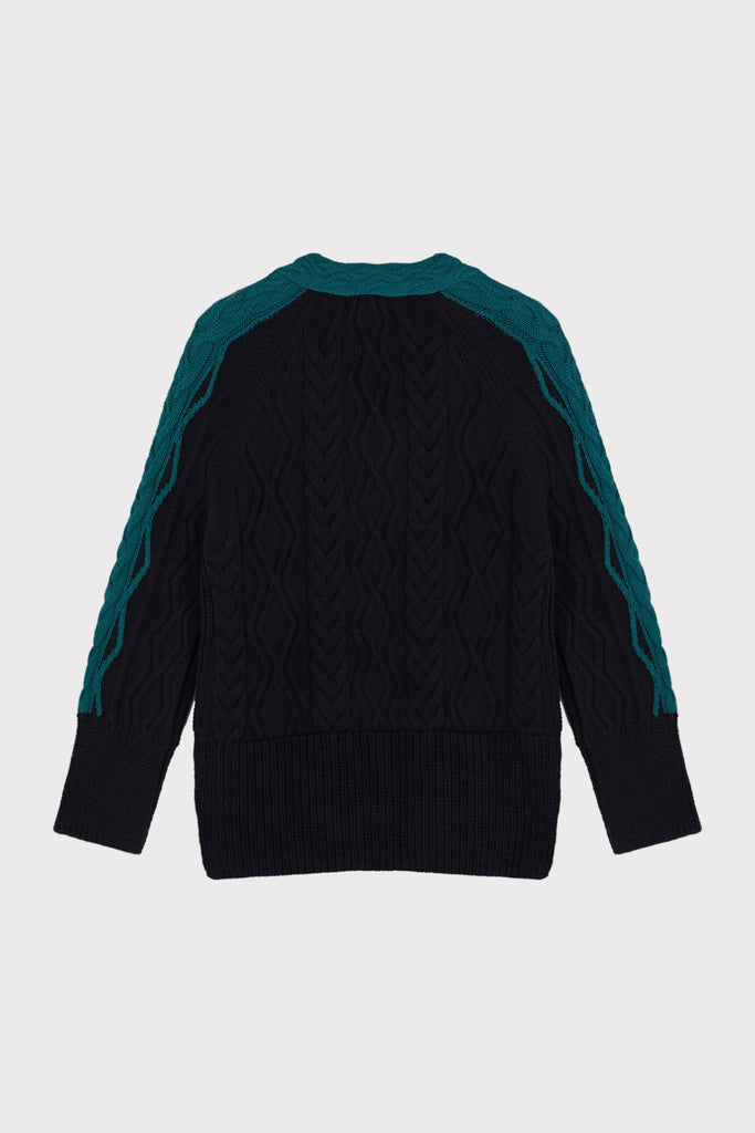 Emerald Braid Navy Jumper