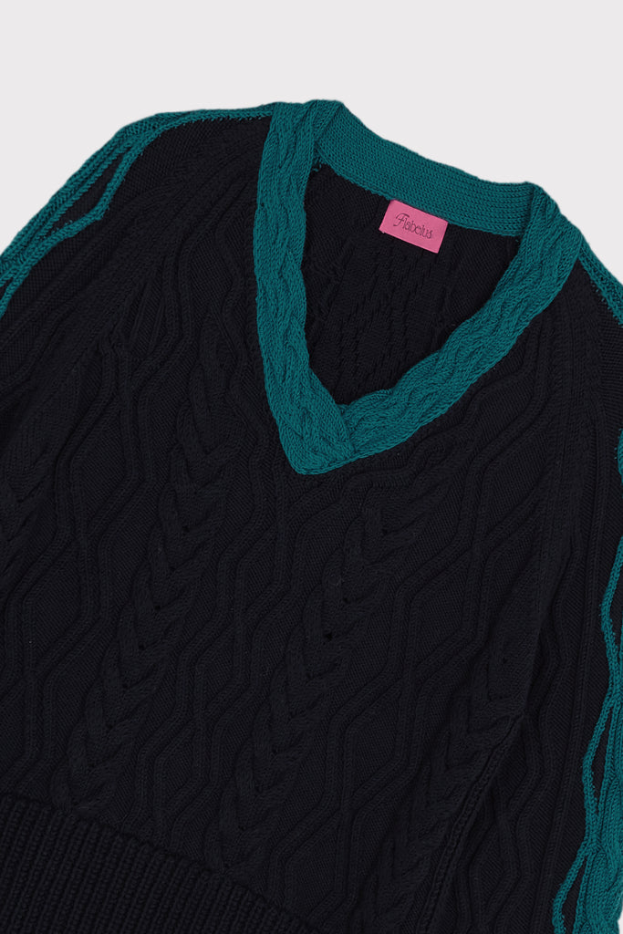 Emerald Braid Navy Jumper
