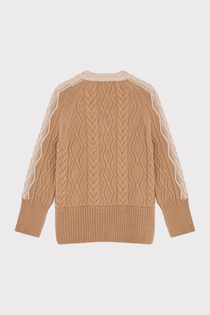 Emerald Braid Beige Jumper