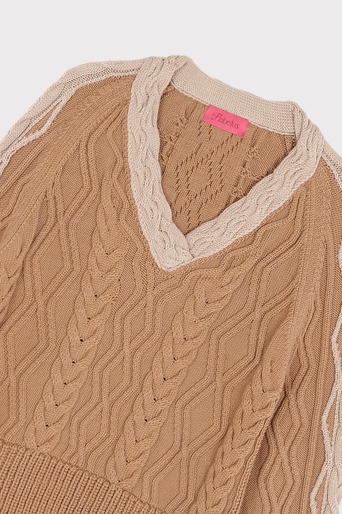 Emerald Braid Beige Jumper