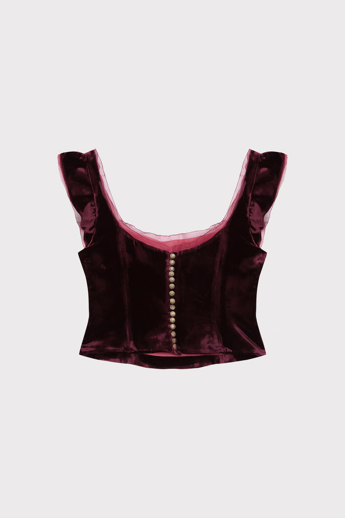Enchant Bind Wine Corset
