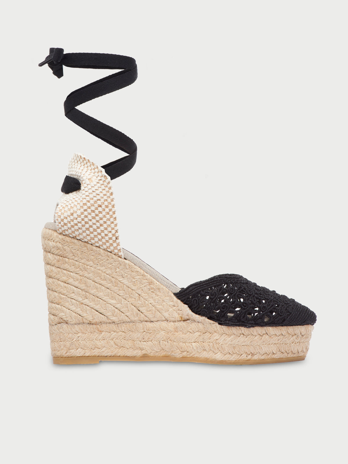 Black and 2024 white espadrilles