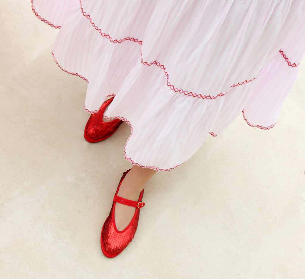 Pierre Sequins Red