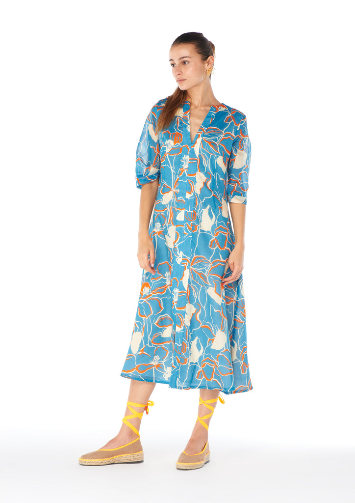 Yao Blue Kaftan