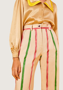 Coco Baseball Striped Pants