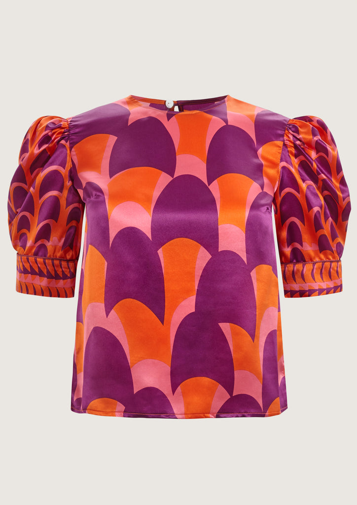 Jean Golf Orange Blouse