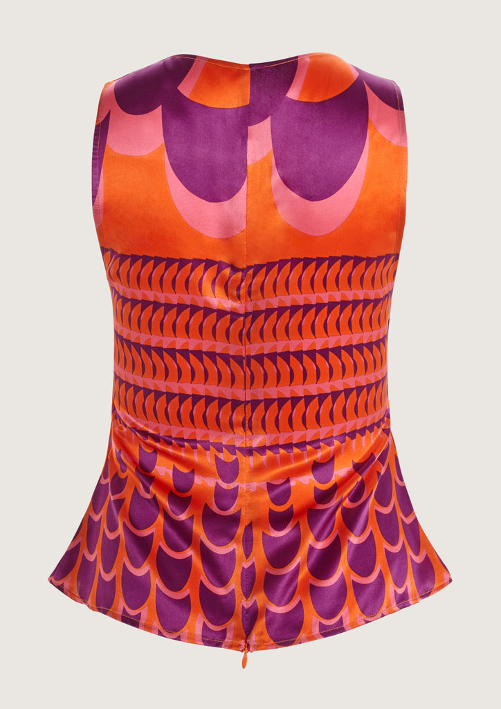 Jean Roller Orange Top